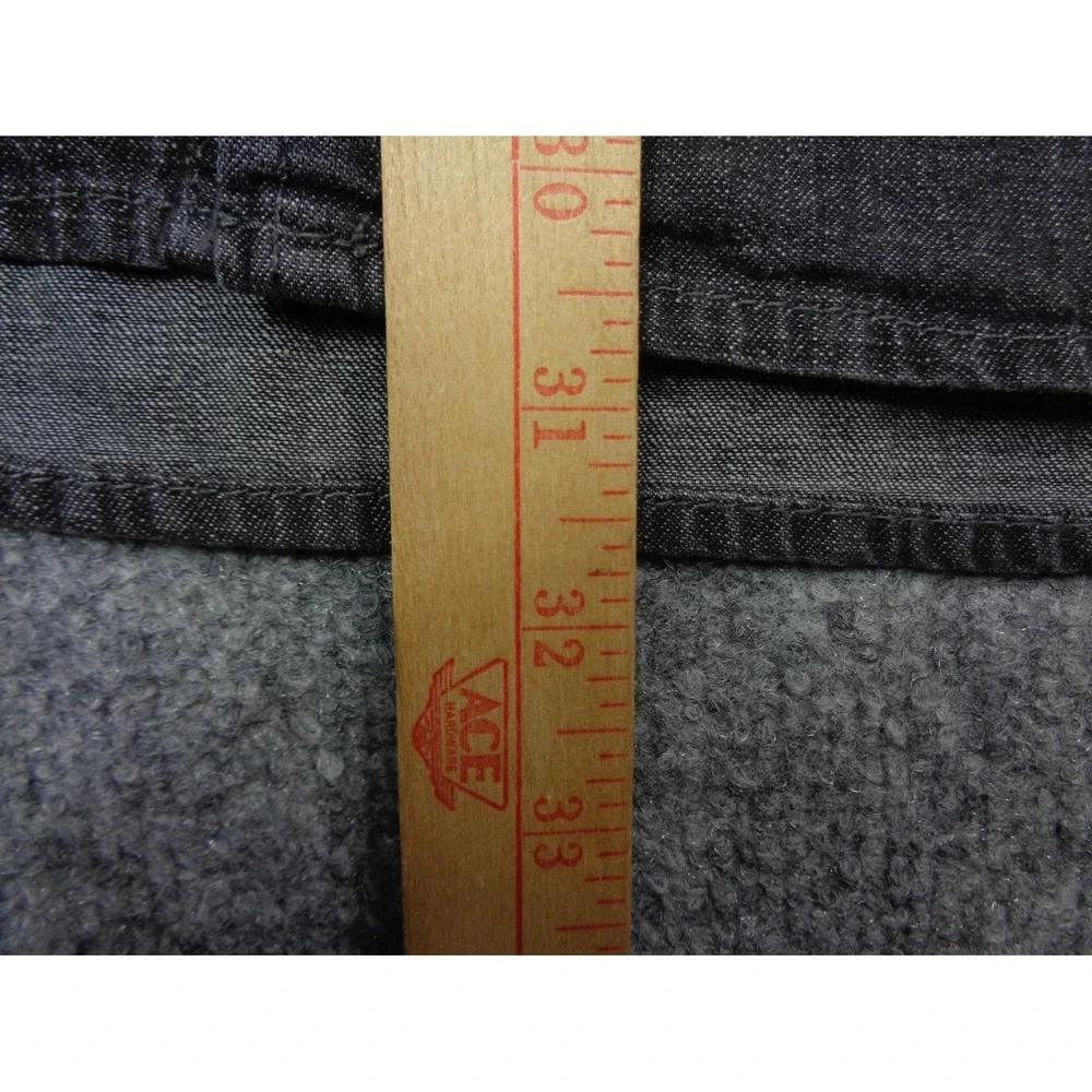 Levi's Western Denim Shirt Black Mens Size 2XL Pearl Snap Button Long Sleeve